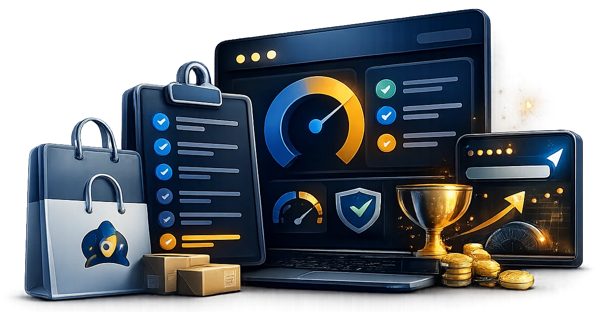 Ads and tracking audit dashboard with conversion and spend data